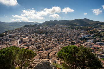 Obraz premium landscape of Mistretta in Sicily