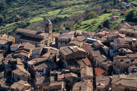 landscape of Mistretta in Sicily