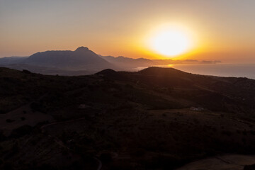 Sunset from Collesano - Sicily