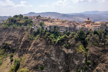 Fototapeta premium View from above of Polizzi Generosa in Sicily