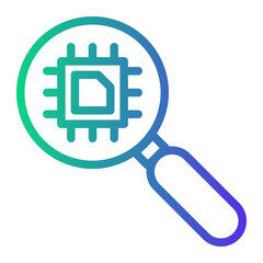 search Line Gradient Icon
