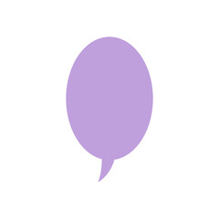 purple bubble speech