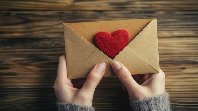 Man sends romantic text messages to express his love and affection via mobile phone