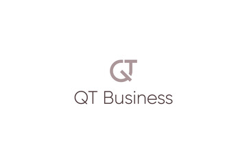 Letter QT modern aesthetic logo 