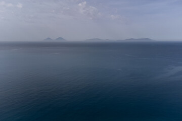 View of a detail of the coast in the area of ​​San Vito Lo Capo in Sicily