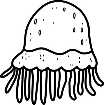 recommend clip art: sea animal outline for colouring page