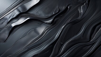 Obraz premium Abstract Dark Grey Fluid Paint Texture Background