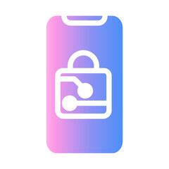 Obraz premium phone Gradient icon