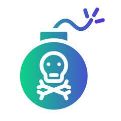 bomb Gradient icon