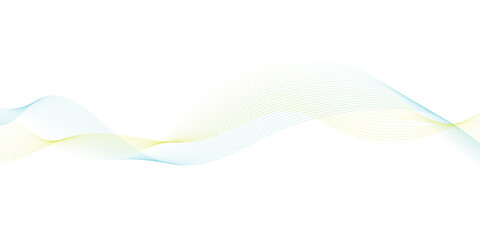 Abstract blue and yellow wave background. Creating a fluid and dynamic effect.