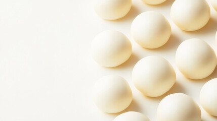 Close-up image of white tangyuan