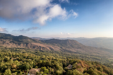 View from above of Polizzi Generosa in Sicily