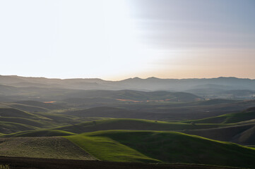 View of the Sicilian hinterland and countryside