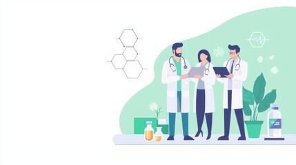 Obraz premium Healthcare executive leading the launch of predictive healthcare platforms for preventive medicine, strategy, vision, innovation