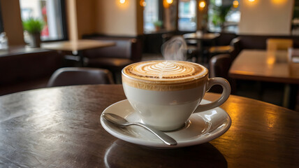 coffee in a cafe, ai generated