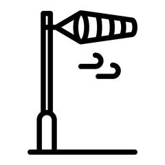windsock Line Icon