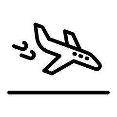 airplane Line Icon