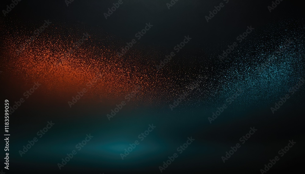 Poster blue and orange gradient background design with grainy noise texture effect web banner design 9