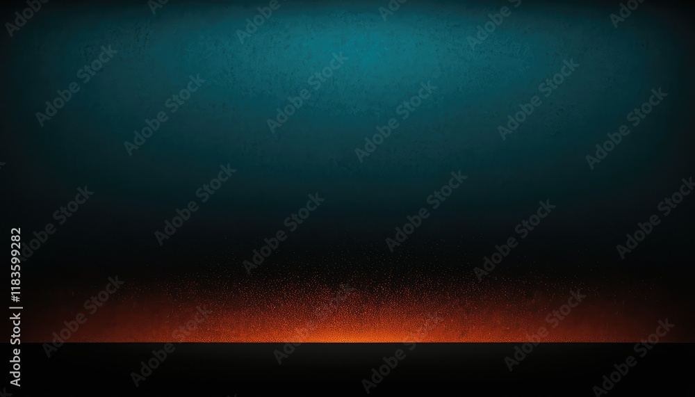 Poster blue and orange gradient background design with grainy noise texture effect web banner design 5