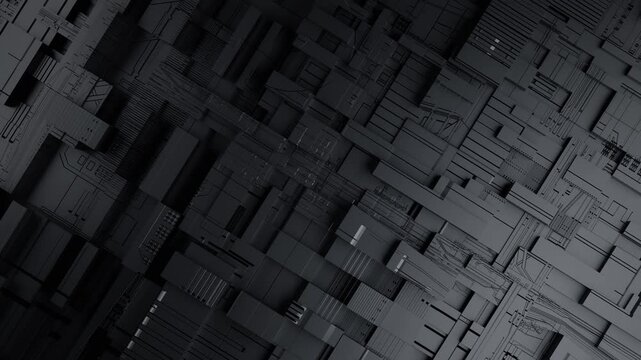3D Rendering abstract background technology basic shape polygon for technology futuristic concept