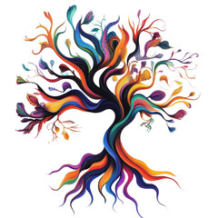 Obraz premium A miniature house features stained glass and patio furniture.