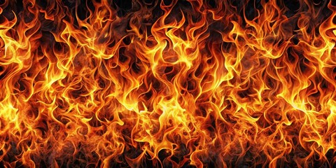 Seamless abstract fire pattern with swirling flames and molten lava in a dark background, lava, fire,  lava,fire, flames