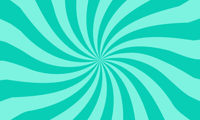 Swirl Mint Candy Background. Abstract Spiral Backdrop. Candy Color Sunburst Wallpaper.