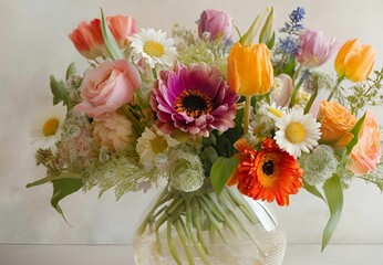 Fototapeta premium Flowers in a vase