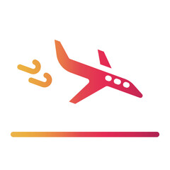 airplane Gradient icon