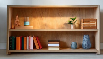 legantes Bücherregal mit dekorativen Accessoires und Pflanzen – Perfekte Kombination aus Funktion und Stil für Ihr Zuhause