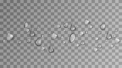 realistic water drop and condensation vector