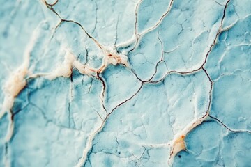 Naklejka premium Abstract Blue Cracked Texture Surface Background