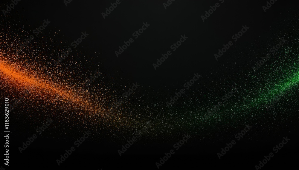 Fototapete 3d abstract background with flowing waves of particles 4