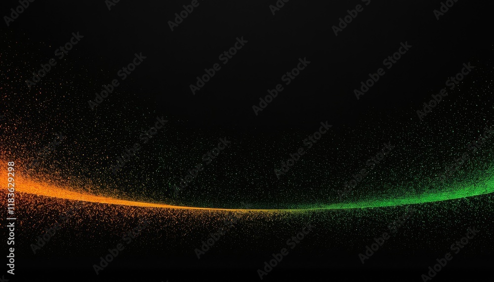 Fototapete 3d abstract background with flowing waves of particles 2