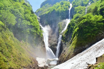 立山 称名滝　 初夏の風景
