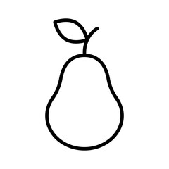 Pear fruit icon simple design