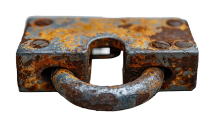 Security Lock Icon on Checkerboard Transparent Background
