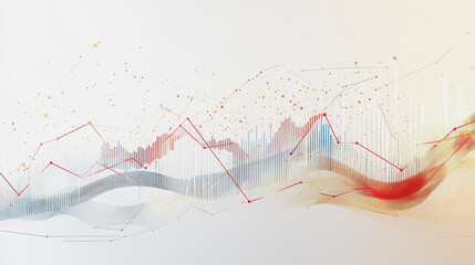 Obraz premium charts and graphs with statistics to innovative analyze business potential and forecast future development of companies growth.