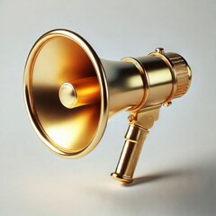 megaphone on a flat very white background