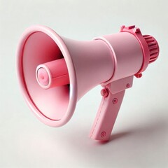 megaphone on a flat very white background