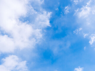 1月の青空と白い雲94