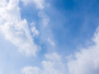 1月の青空と白い雲91
