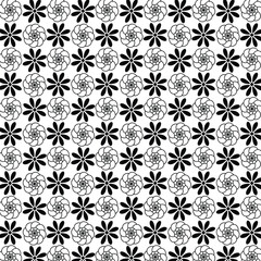 black and white seamless pattern