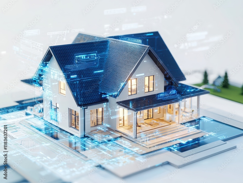 Poster innovative smart home automation strategies enhancing global connectivity modern residential archite
