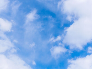 1月の青空と白い雲98