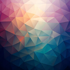 Abstract Geometric Background with Low Poly Design