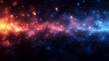 Obraz premium Bokeh Background with Vibrant Light Particles