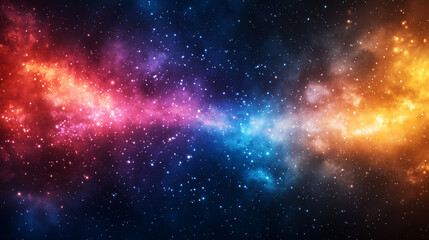 Fototapeta premium Colorful Galaxy Background with Vibrant Nebula and Stars