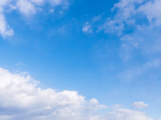 1月の青空と白い雲107