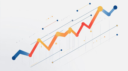 Obraz premium charts and graphs with statistics to innovative analyze business potential and forecast future development of companies growth.